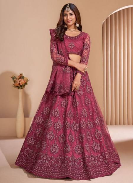 Rani Colour Bridal Heritage Colour Splash Alizeh New Latest Designer Wear Net Lehenga Choli Collection 1004 H
